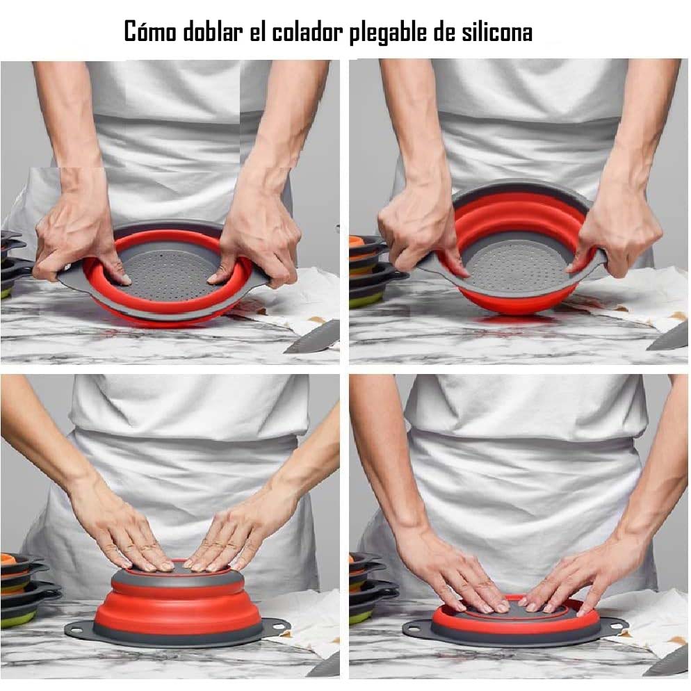 Colador De Silicona Plegable